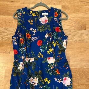 Floral Blue Calvin Klein Dress